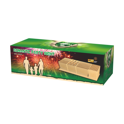 220S-F2-CPB8048 Power of silence green line compound fireworks 220 shots CE APPROVED